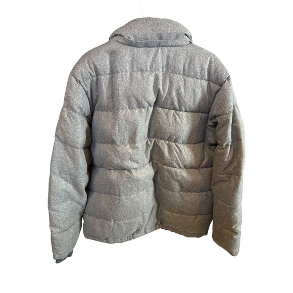 Old Navy Mens Gray Puffer Jacket With Sherpa Collar Size L Polyester Shell & Lin - Picture 3 of 6
